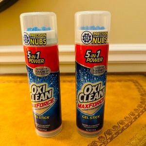 OxiClean Max Force Gel Stain Remover Fighter Stick 6.2 Ounce Set of 2 NEW